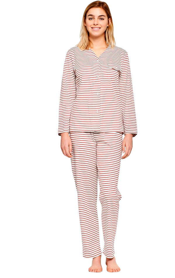 Red Oxford Stripes Pajama