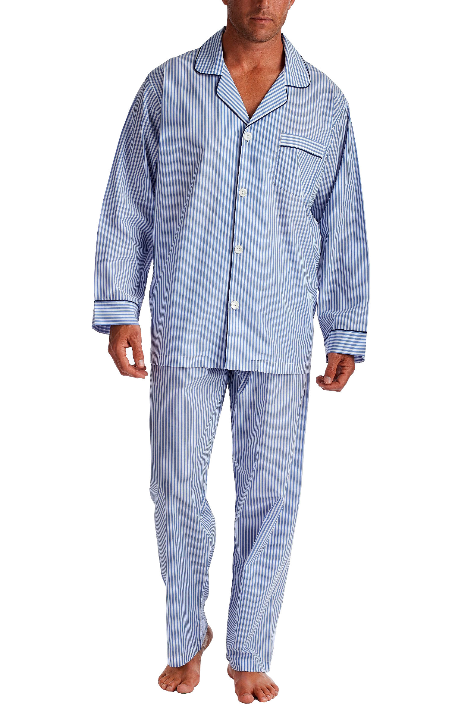 Prussian Stripe Men's Pajama